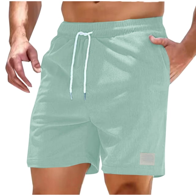 pstuiky Pantalones cortos deportivos para hombre, Pantalones cortos rectos de cintura elástica con bolsillo informal para hombre, pantalones deportivos Pantalones cortos de golf