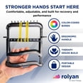 thumbnail image 2 of Rolyan Ergonomic Hand Exerciser with Plastic Handle, Adjustable Grip Strength Trainer with 4 Color‑Coded Rubber Bands, Finger & Hand Exerciser for Therapy, Rehab, Strength Training, Black, 2 of 7