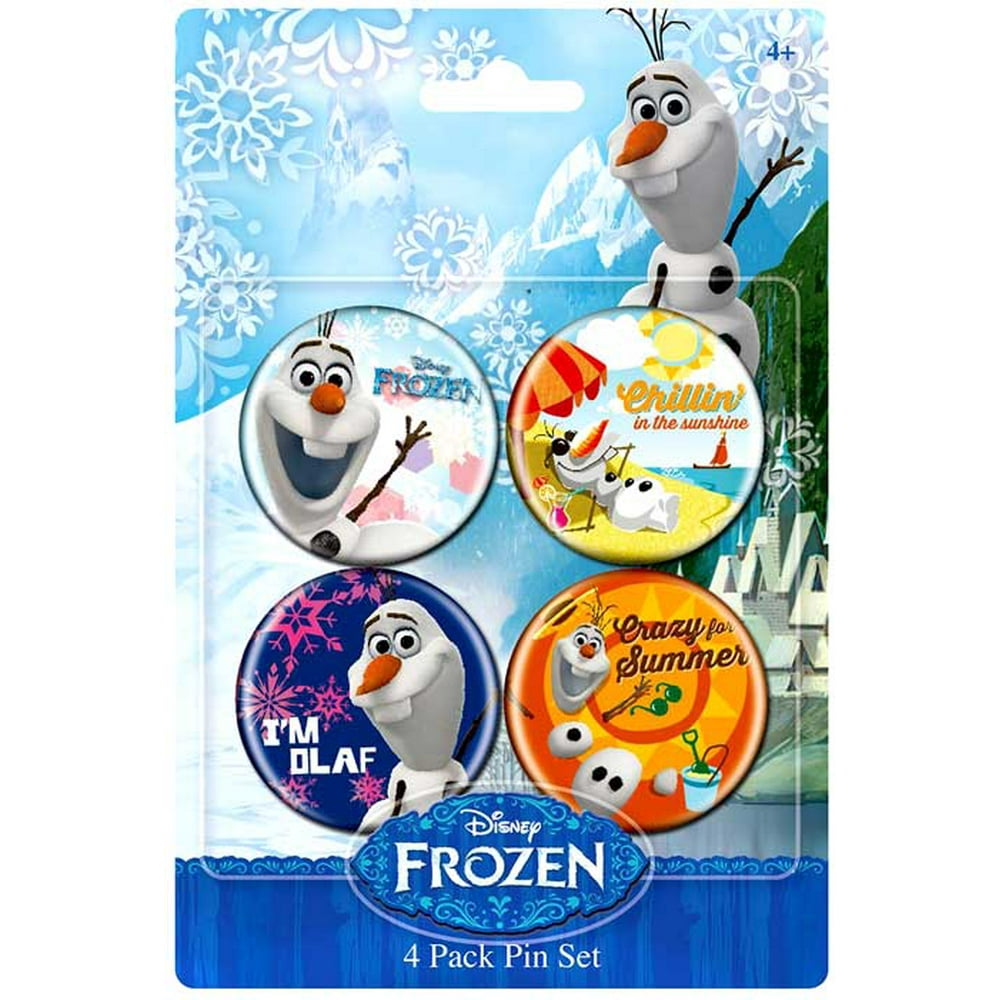 Disney Frozen Olaf Buttons 4Pack