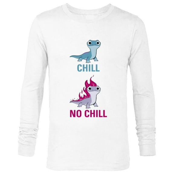Disney Frozen 2 Salamander Chill vs No Chill - Long Sleeve T-Shirt for Men -Customized-White