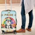 thumbnail image 4 of Wagging Tail Border Collie Celebrates Rainbow Pride Month LGBT LGBTQ+ Travel Luggage Cover Borders Dog Lovers Gifts Idea Suitcase Dust Protective Decor - 01003, 4 of 5