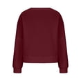 thumbnail image 4 of Halloween Mujer Moda Casual Estampado Cuello Redondo Suelto Manga Larga Tops Cortos Blusa Sin Capucha Sudaderas Pompotops FGAJ19019, 4 of 8