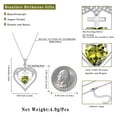 thumbnail image 5 of Beautlace 925 Sterling Silver Cross Necklace,August Birthstone Heart Pendant Necklace Jewelry Birthday Christmas Valentines Gifts for Women Mom, 5 of 12