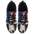 thumbnail image 2 of Boston Terrier American Flag Patriot Running Shoes Sneakers Mesh Black Size 11.5, 2 of 5