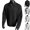 Black, variant on Men's Cotton Long Sleeve Golf Sweatshirt Knit Pullover Johnny Collar Open Neck Shirts Warm Top for Business Casual Office Daily Wear, Gray, S