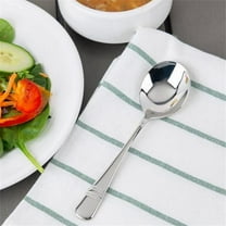 Oneida T119SRBF 6.75 in. Astragal Stainless Steel Extra Heavy Weight Round Bowl Soup Spoon
