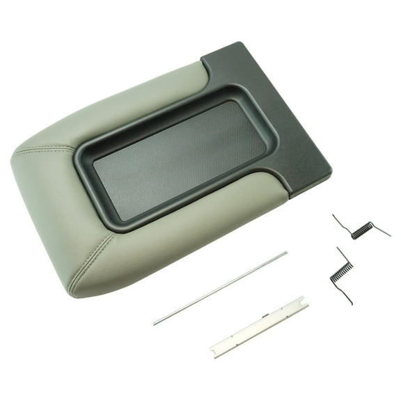 TRQ Center Console Lid Repair Kit Light Gray for GM Pickup Truck SUV New INA69410