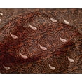 thumbnail image 4 of oneOone Silk Tabby Fabric Leaves & Paisley Block Print Fabric BTY 42 Inch Wide, 4 of 4