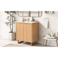 thumbnail image 5 of 29.5W x 18.1D x 35.1H, Solid Wood + MDF - Invisible Handle Design - Bathroom Decor - Adapt to Various Decoration Styles, 5 of 7