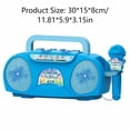 thumbnail image 3 of Colorful Karaoke Machine with Microphone And Speaker, Bluetooth Music Player with Light Effects for Sing-Along Fun And Home Entertainment, 3 of 5