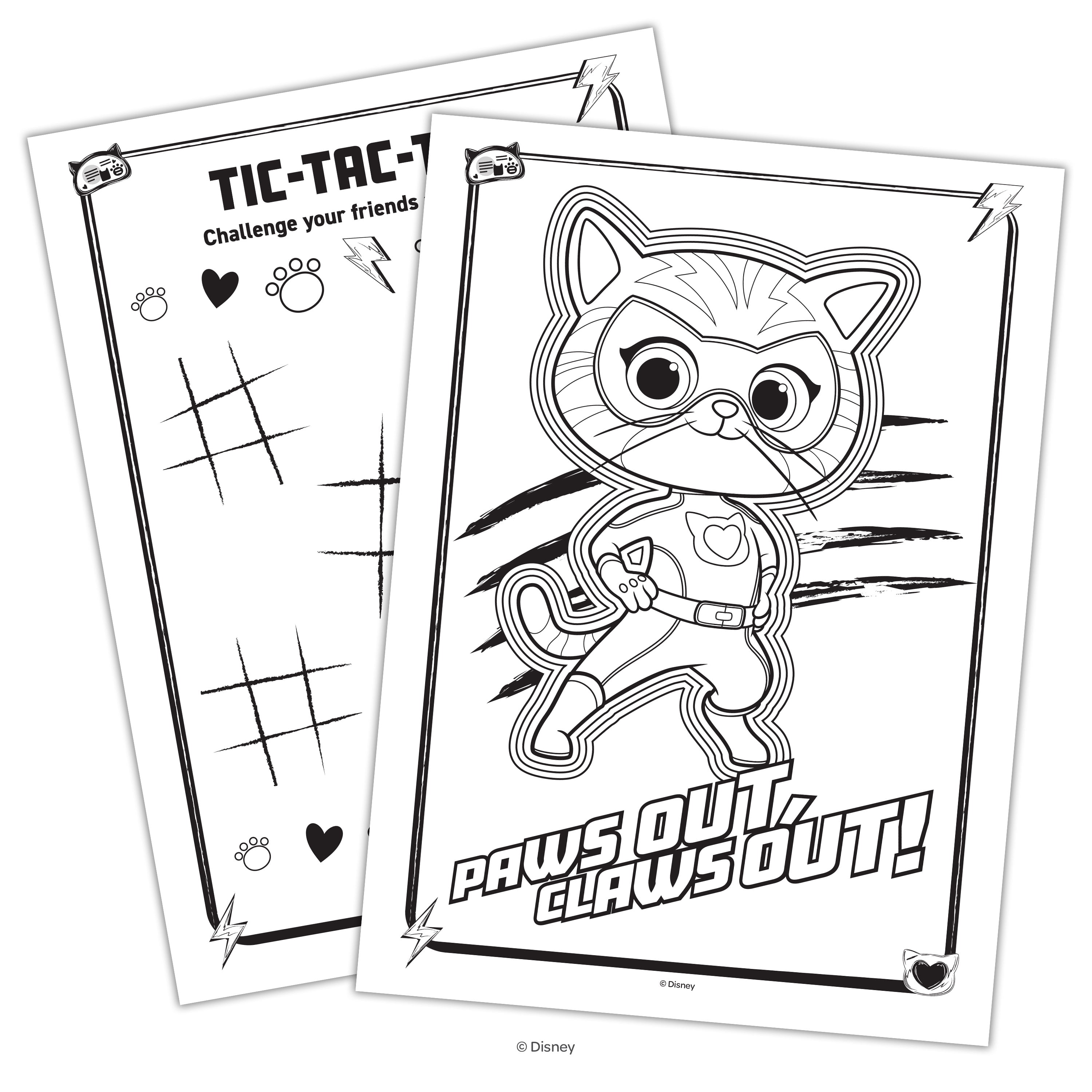 Disney Super Kitties Coloring and Activity Book with Stickers, 64 Pages by Bendon ISBN: 09781690282785