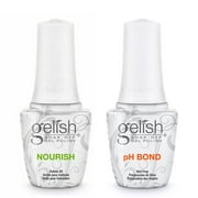 Gelish Soak-Off Gel Polish Set of pH Bond and Nourish Cuticle 0.5oz