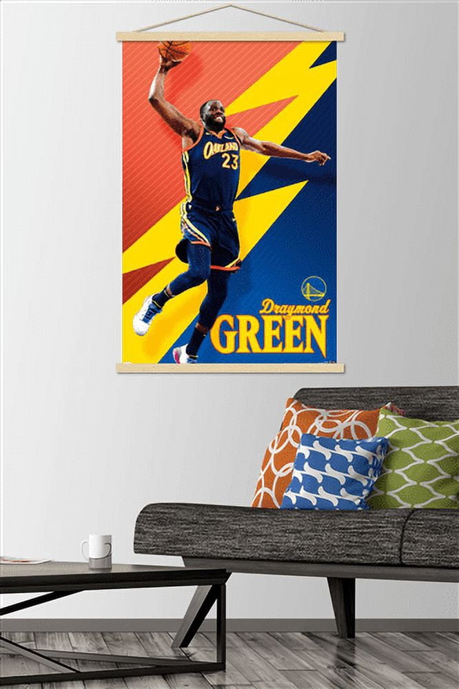 NBA Golden State Warriors - Draymond Green 21 Wall Poster with Magnetic Frame, 22.375" x 34"