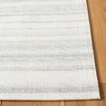 thumbnail image 3 of SAFAVIEH Marbella Jolyon Solid Area Rug, Grey/Ivory, 6' x 6' Square, 3 of 8