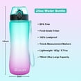 thumbnail image 4 of Oldley 25 oz Tritan Water Bottle with Straw Lid, Colorblock Design, 4 of 6