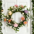 thumbnail image 6 of Easter Egg & Flower Candle Wreath Ring - Artificial Floral Candle Ring for Centerpieces, Candelabra, and Spring Table Decorations, 6 of 6