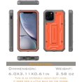 thumbnail image 2 of ArmadilloTek Vanguard Designed for iPhone 11 Pro Case (5.8 inches) Military Grade Full-Body Rugged with Built-in Screen Protector and Kickstand - Orange, 2 of 4