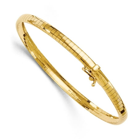 Gold Omega Necklace Slider - 14k 4mm Domed Omega Necklace - Length: 7 to 18