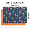 thumbnail image 6 of Yayeee Doormat for Inside 20"x32" Absorbent Low-Profile Washable Non-Slip Rubber Backed Entryway Rug, Cartoon Jellyfish Pattern, 6 of 8