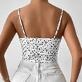 thumbnail image 5 of Wycnly Summer Saving Camisole for Women Tank Tops Women Going out Slim Spaghetti Strap Corset Cropped Top Trendy Floral Print Sleeveless Tee Shirts Ladies Sleeveless Shirt, 5 of 6