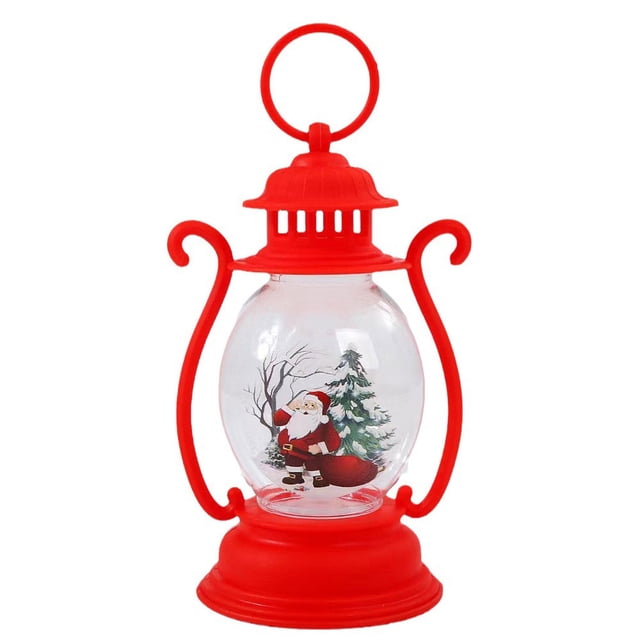 Adornos navideños luminosos, lámparas de aceite portátiles para niños, adornos de mesa, accesorios y adornos colgantes.