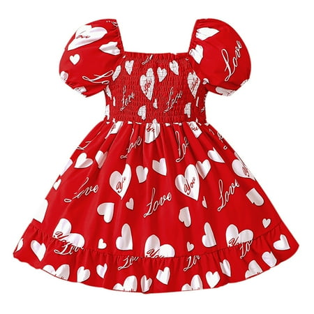 

Toddler Girls Short Sleeve Prints Dress Dance Party Dresses Clothes Baby Girl Chambray Long Sleeve Frocks Girls 3_4years Girls Casual Dresses Size 8 Easter Dresses for Kids Rainbow Long Sleeve Long