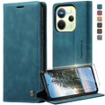 thumbnail image 1 of Xiaomi Redmi Note 14 4G Leather Magnetic Flip Case in Blue, 1 of 5