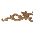 thumbnail image 4 of Floral Wooden Carved Onlay Appliques, Long Wood Carving Decal Unpainted Wooden Trim for Furniture Bed Door Cabinet Decoration, 4 of 8