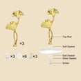thumbnail image 3 of Uxcell Soporte para Pasteles de 1 Nivel, Juego de 3 Soportes de Metal para Postres, Dorado (Flor), 3 of 7