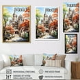 thumbnail image 4 of Designart "Buildings Academic College University art painting I" Cityscapes Floater Framed Wall Art Living Room, 4 of 7