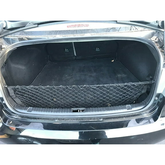 EACCESSORIES EA Trunk Organizer Cargo Net for Hyundai Sonata 2006-2010 – Envelope Style Cargo Net for Sedan – Premium Mesh Elastic Car Trunk Organizer – Compatible with Hyundai Sonata