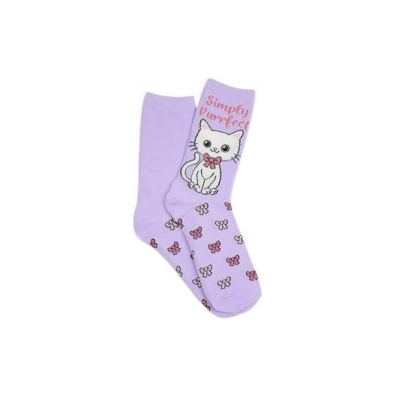 Everything Legwear Simply Purrfect Crew Sock