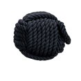 thumbnail image 2 of Nautical Rope Knot Decorative Cotton Door Stop, Black, 2 of 5