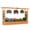 Orange, variant on Costway 1 PCS Wooden Raised Garden Bed with Trellis & Hanging Roof, Drainage Holes for Flowers Natural