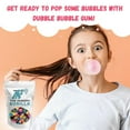 thumbnail image 4 of Dubble Bubble Gum - 5 lb Bulk Bag (Around 285 pieces) of 4 Flavor Assortment of Individually Wrapped Chewing Gum in a Resealable Stand-Up The Hungry Gorilla Bag - Gluten Free, 4 of 6