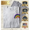 thumbnail image 2 of S4E Women's Rainbow Flag LGBTQ Gay Pride T-Shirt XX-Large White, 2 of 4