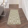 thumbnail image 2 of Nourison Jubilant Moroccan Trellis Indoor Area Rug Olive 2'3" x 7'3", 2 of 7