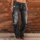 thumbnail image 1 of ICHUANYI Clearance Women's Casual Loose Wide Leg Cozy Pants Yoga Sweatpants Comfy High Waisted Sports Athletic Lounge Pants With Pockets(Gray, L) ICHUANYI WER2023081009779, 1 of 8