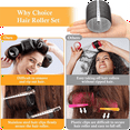 thumbnail image 7 of 43PCS Hair Curlers Rollers with Clips Hair Roller with 3 Sizes , Jumbo Hair Roller with 12Duckbill Clips Hair Rollers, 7 of 7