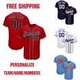 thumbnail image 2 of Camiseta de béisbol personalizable, camiseta de equipo con estampado de nombre personal, número, rayas, ropa deportiva de hip hop, camiseta de béisbol para hombres, mujeres y niños, 2 of 4