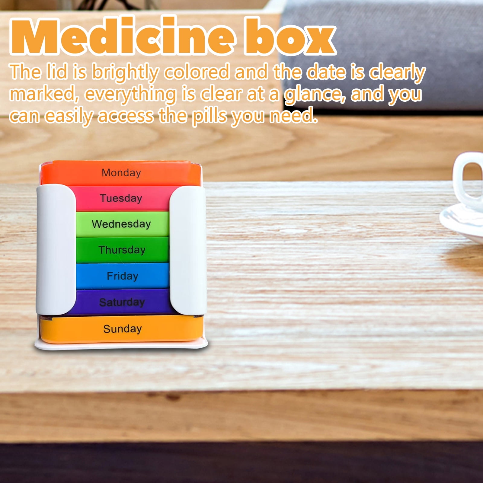Box Organizer Storage Plastic Organizer Box 28 Compartment Storage Plastic Storage Drawers Organizer for Daily Pills Small Items Multi Use Home Office Black Multi Color 1 Pack