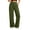 Army Green, variant on Athletic Pants for Women Elastic High Waist Loose Fitted Full Length Yoga Pants Solid Color