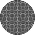 thumbnail image 1 of Ahgly Company Machine Washable Indoor Round Transitional Gunmetal Gray Area Rugs, 4' Round, 1 of 7