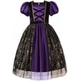 thumbnail image 4 of Disfraz de Halloween para niñas, vestido de princesa para niños, cumpleaños, Carnaval, fiesta de Halloween, Cosplay de fantasía, ropa de bruja, vestido de espectáculo, 4 of 4