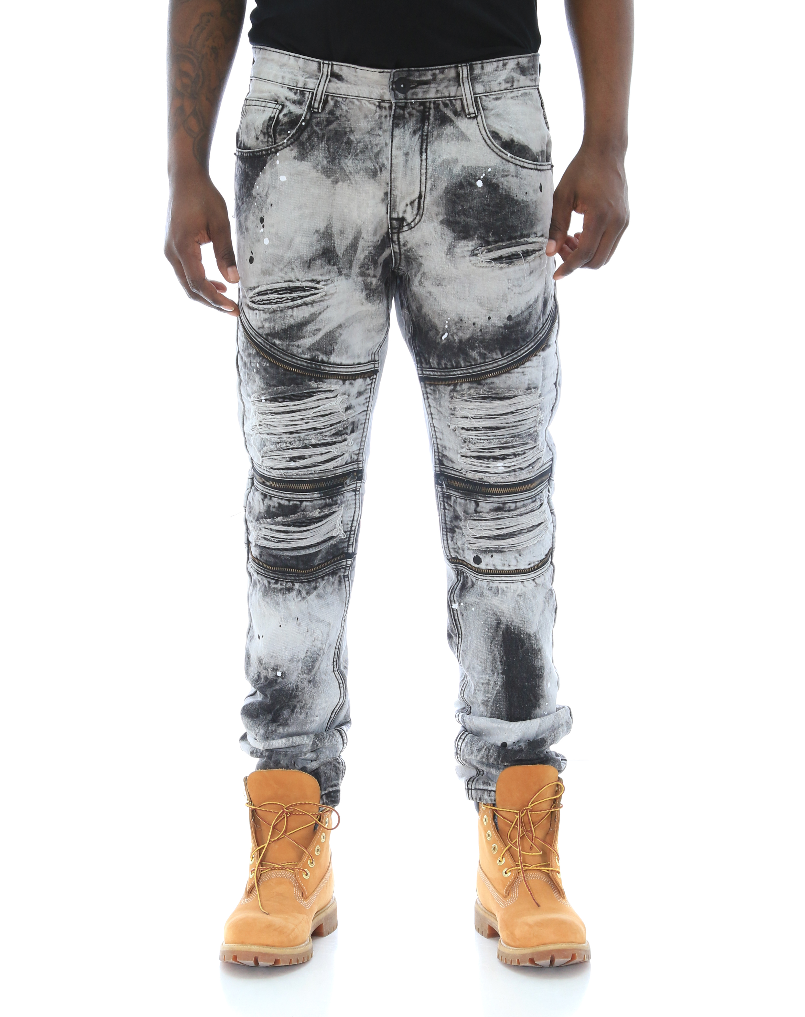 smoke rise biker jeans