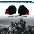 thumbnail image 2 of Accesorios para Casco de Motocicleta Decoración Orejas de Gato Gradientes para Cascos de Motocicleta Bicicleta Esquí Negro Rojo Pegatina 1 Juego, 2 of 6