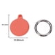 thumbnail image 3 of Funda de Silicona AirTag con Llavero, Compatible con Apple AirTags, Naranja-Naranja- brillar Electrónica, 3 of 4
