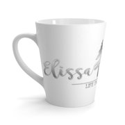 Elissa Evergreen Logo Latte mug