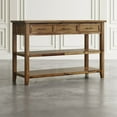 thumbnail image 3 of Claremont 50" Transitional Rustic Wood Sofa Console Table with Storage, 3 of 11