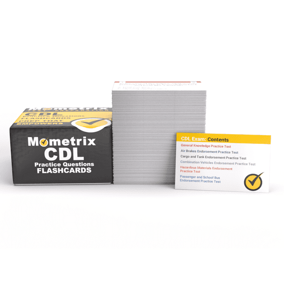 CDL Practice Question Study Cards: CDL Exam Training 2023-2024 for the Commercial Drivers License Test [Full Color Cards]